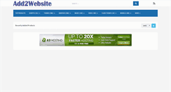 Desktop Screenshot of add2website.com