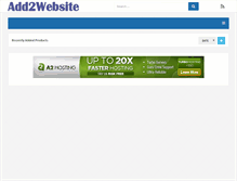 Tablet Screenshot of add2website.com